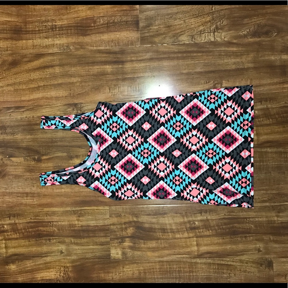 Aztec Scoop Neck Tank atop